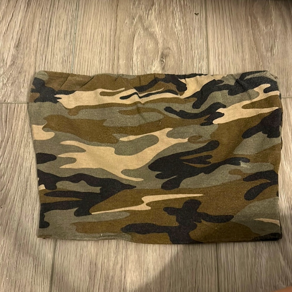 Camo tube top